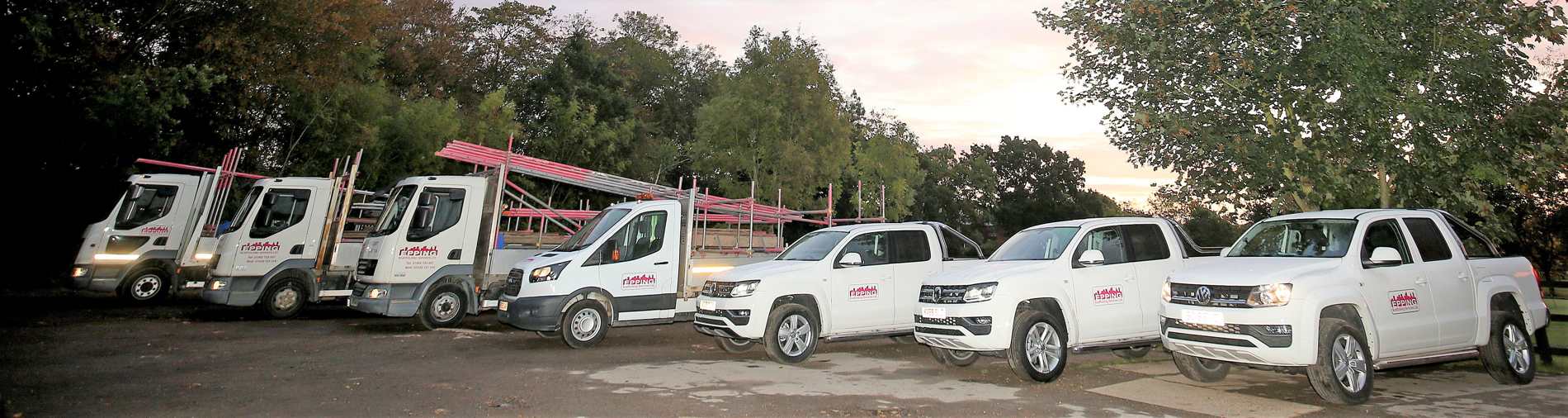photo of trucks for website